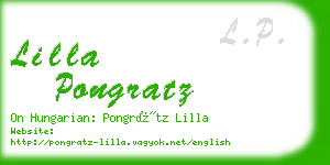 lilla pongratz business card